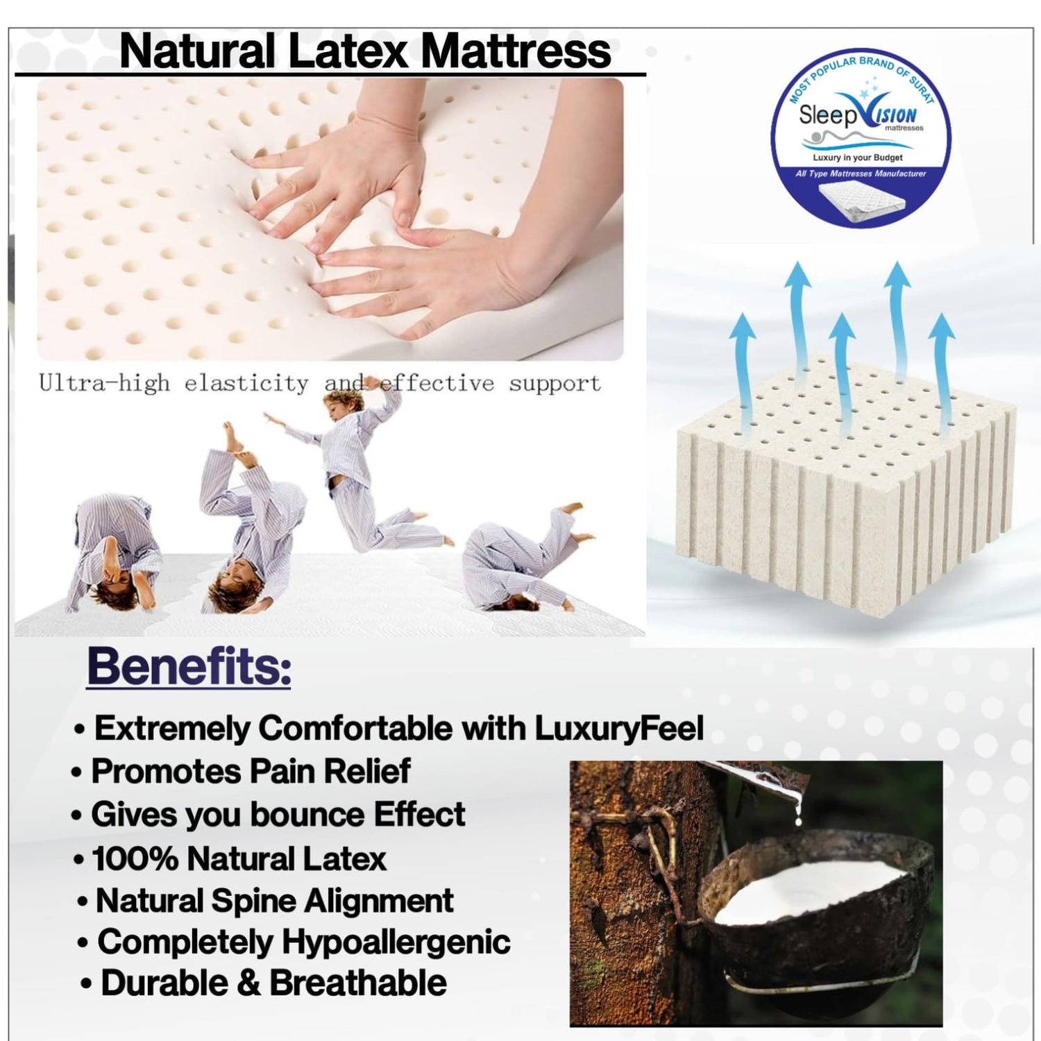 Natural L3 Plus Lq (Latex Quilt) - De Matrez