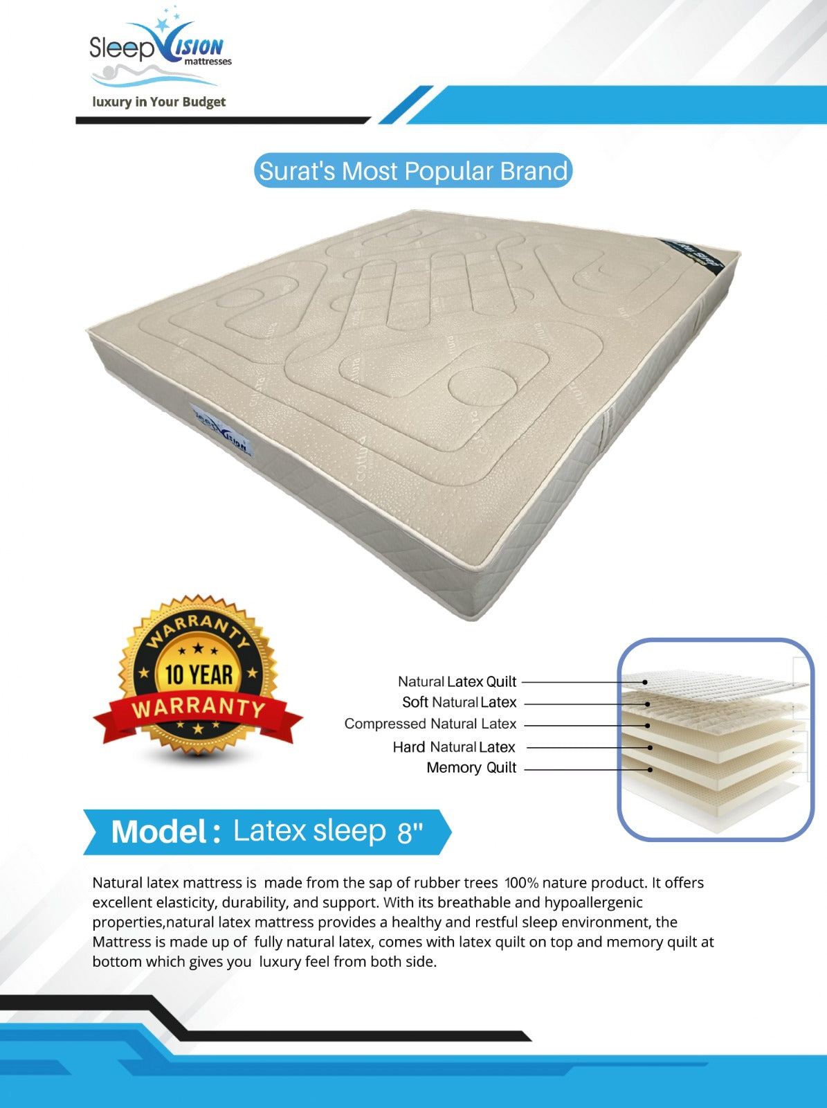 Latex Sleep (Natural Latex Mattress)