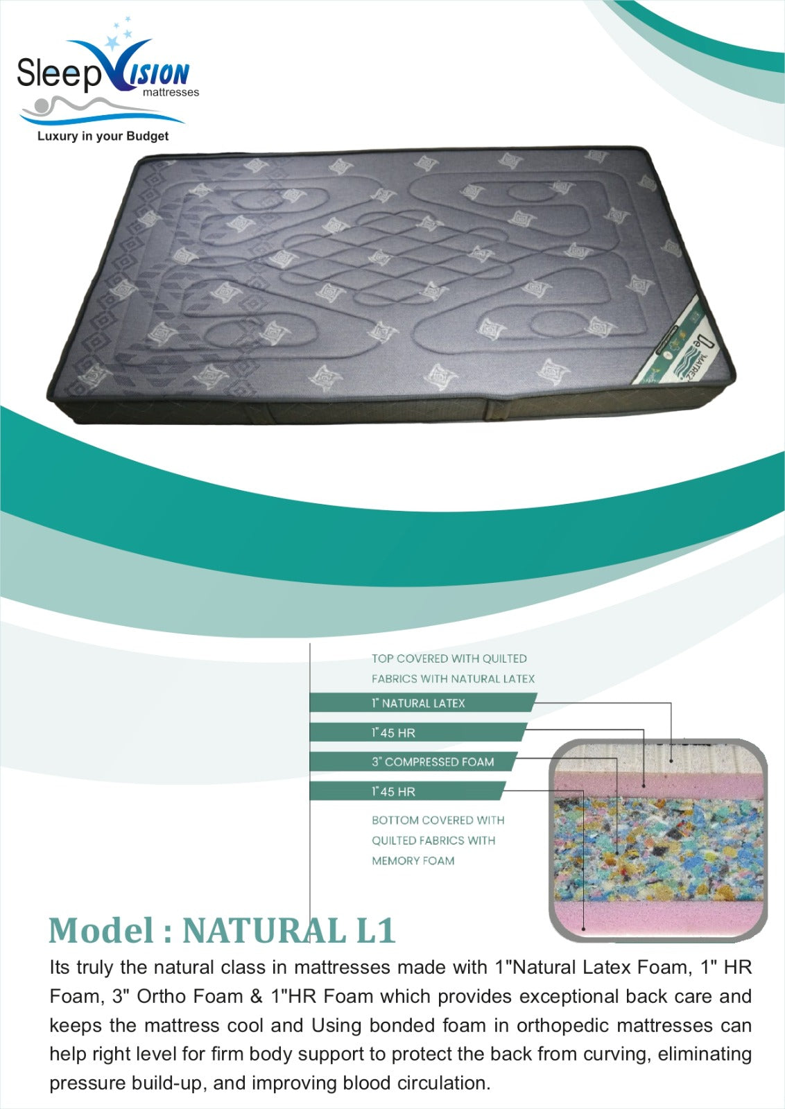 Natural L1 Plus Lq(Latex Quilt)