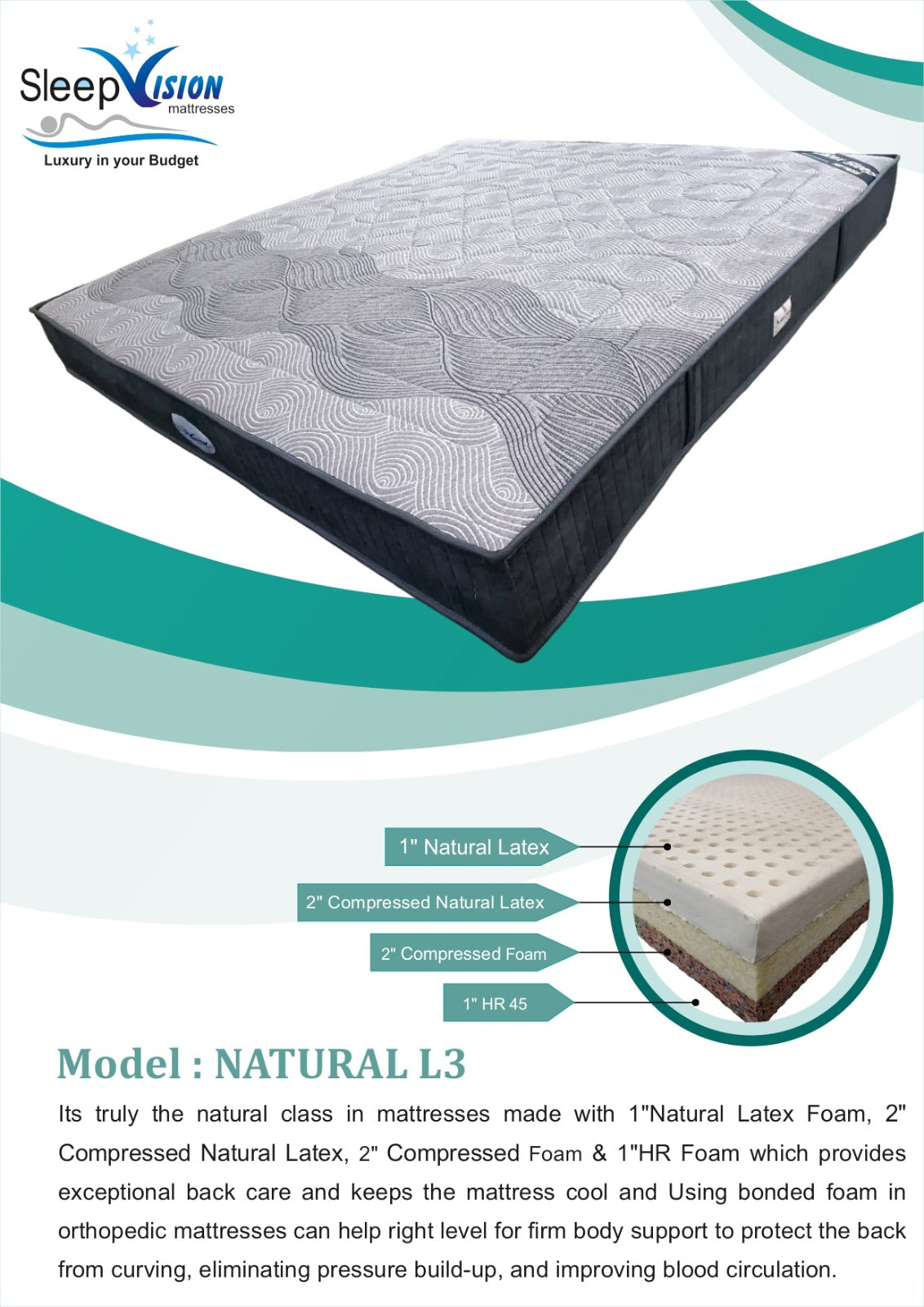 Natural L3 Plus Lq (Latex Quilt)